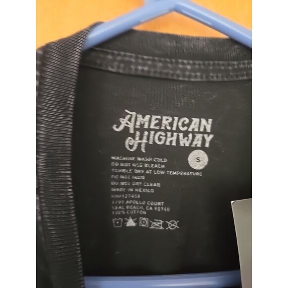 The Buckle Women’s American Highway Acid Wash Distressed Shirt-New! Sz Small - Picture 3 of 7